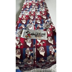 Disney Grumpy Tie – 100% Silk Vintage Walt Disney World Necktie